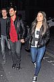 taylor lautner marie avgeropoulos matching jackets london 03